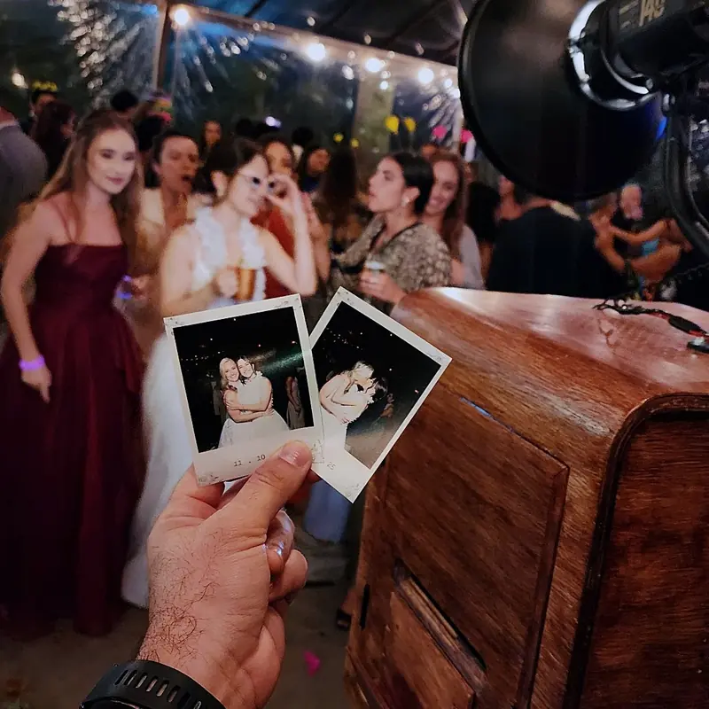 Totem Retrô em colação de grau em Itu com foto lembrança